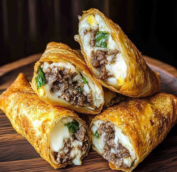 Philly Cheesesteak egg rolls