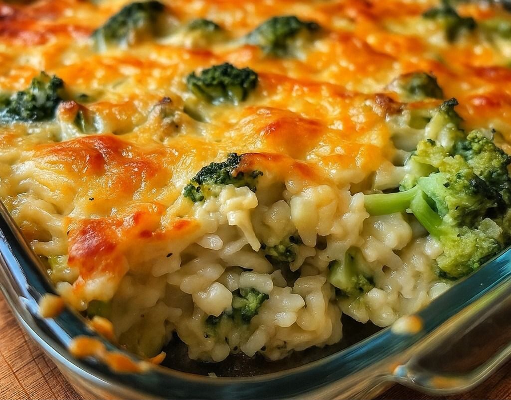 Cheesy Broccoli Rice Casserole