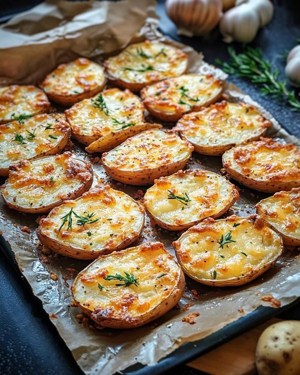 Simple Sheet Pan Scored Potatoes Recipe