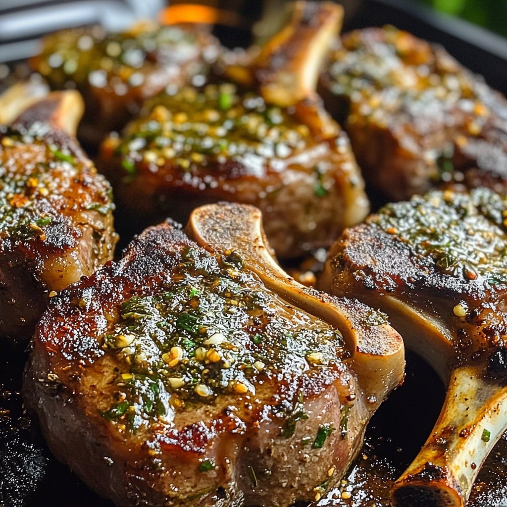 Garlic Herb Lamb Chops Recipe
