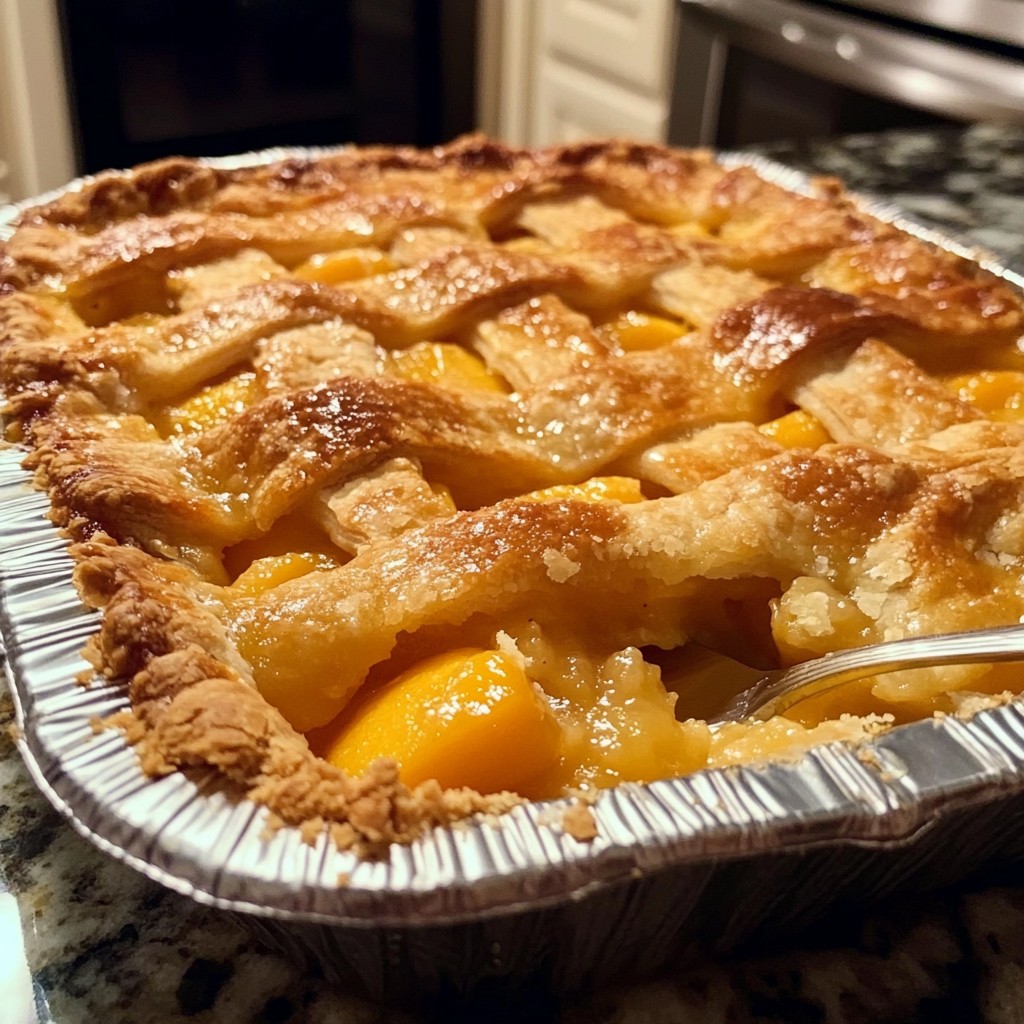 Grandma’s Peach Cobbler Pie