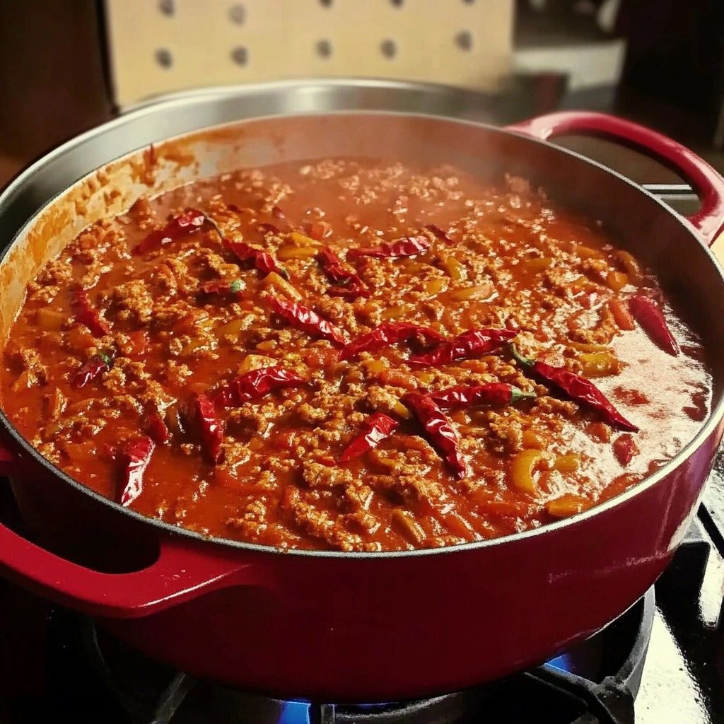 HUGE POT of Chili at Home