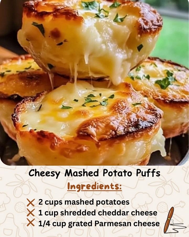 Cheesy Mashed Potato Puffs