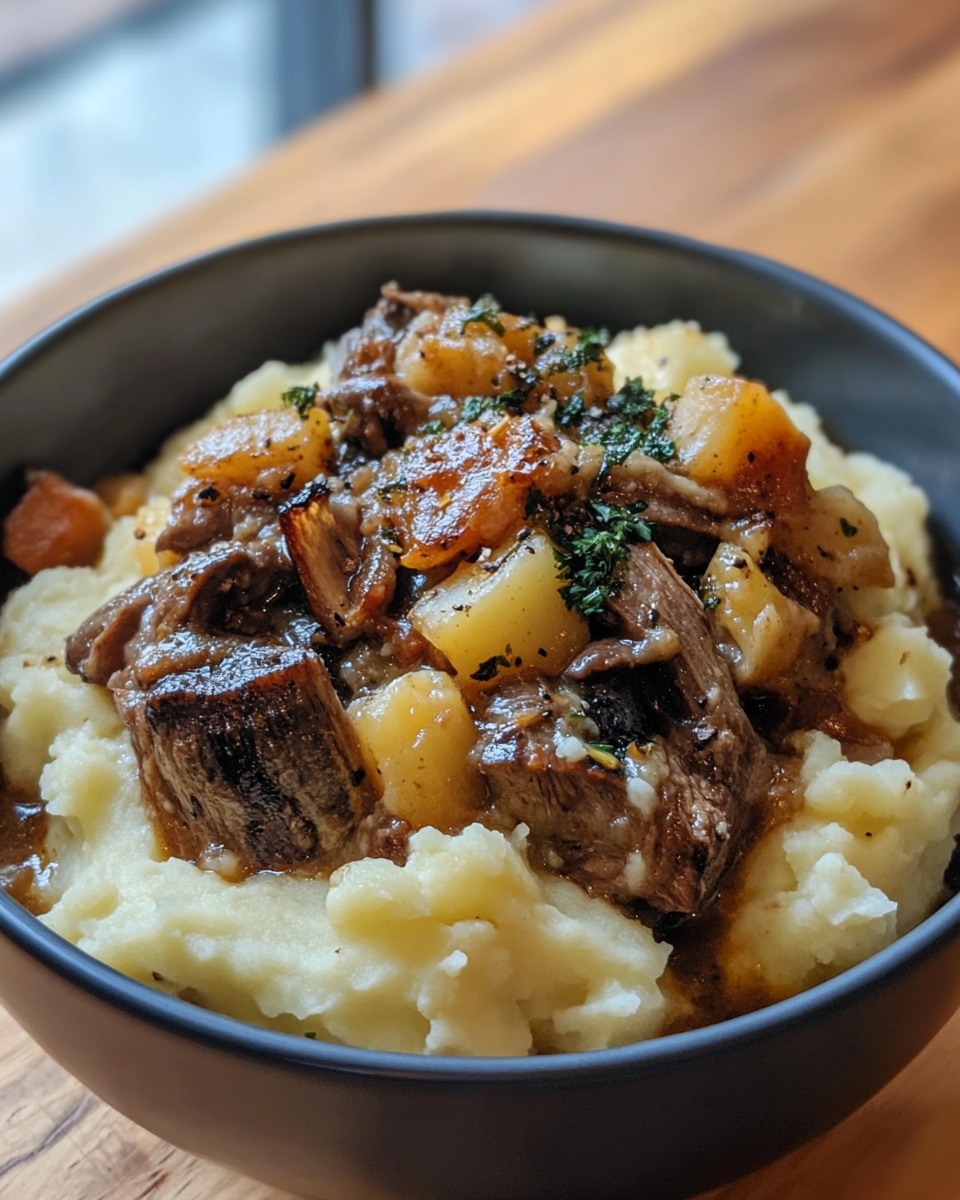 Lamb Shank with Creamy Mashed Potatoes