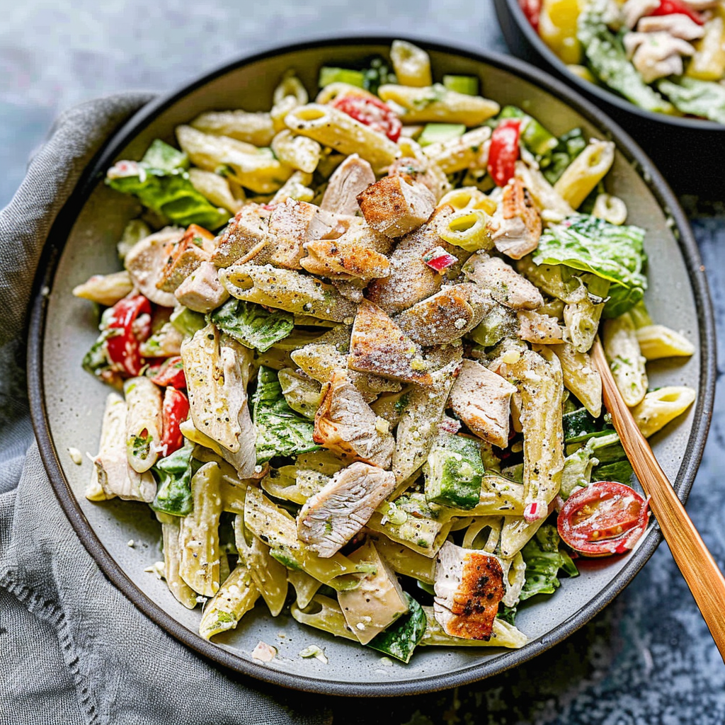 Chicken Caesar Pasta Salad