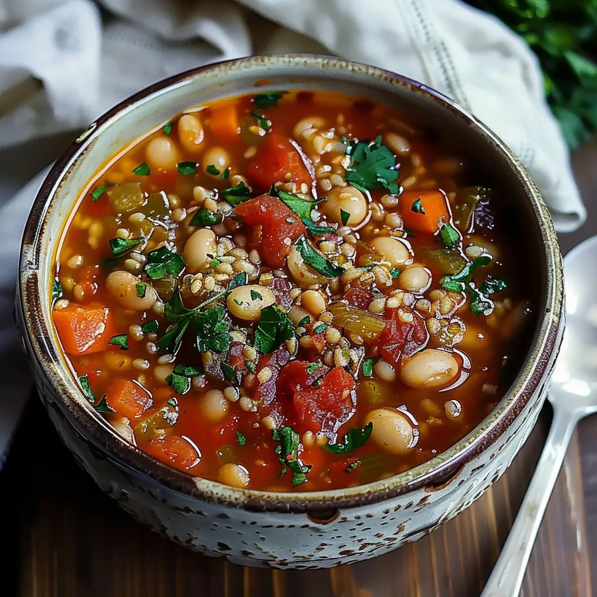 Vegan White Bean Soup Serbian Style recip