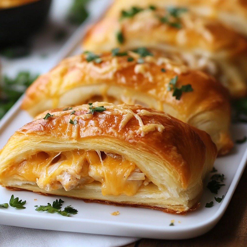 Cheesy Chicken Crescent Rolls