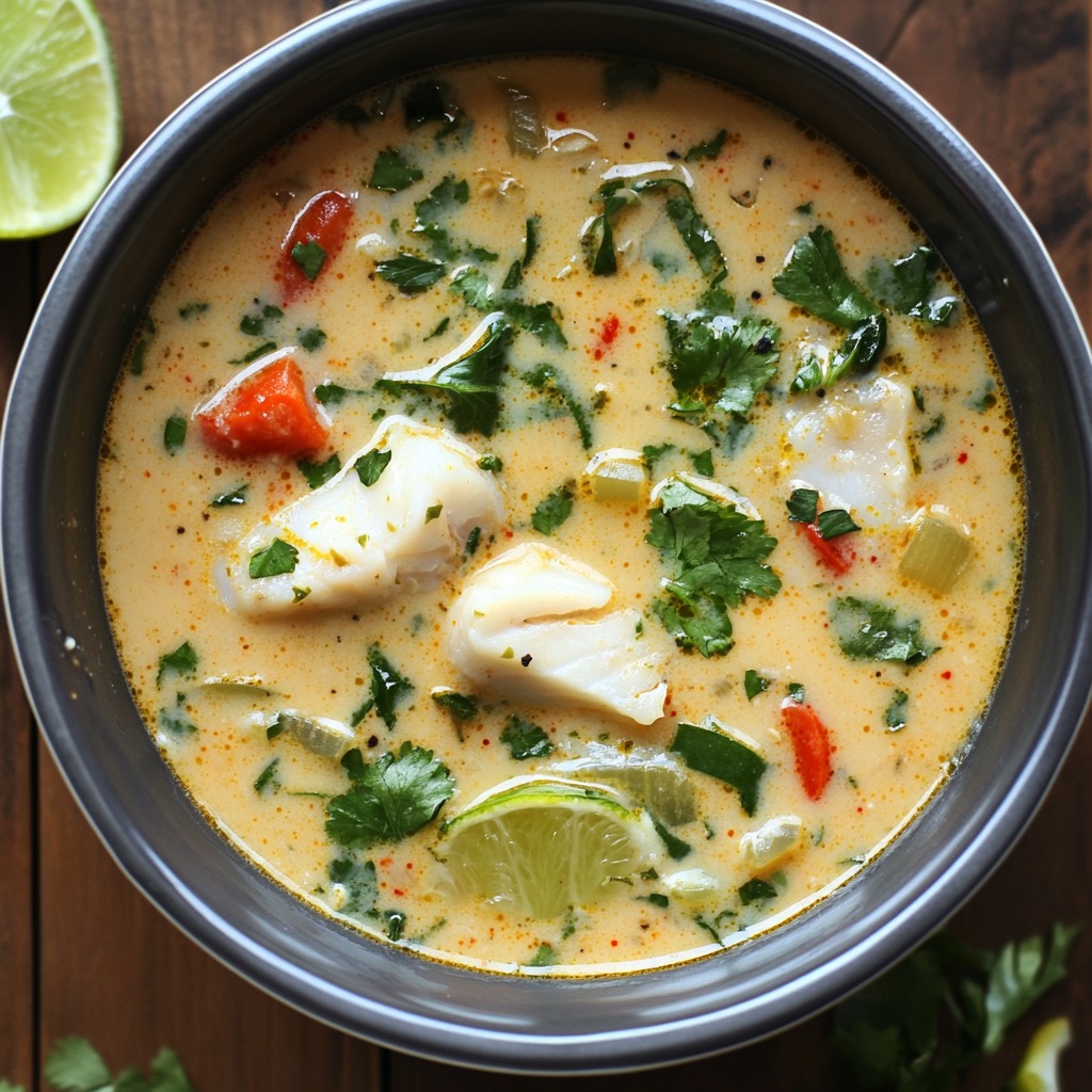 Coconut Lime Fish Soup