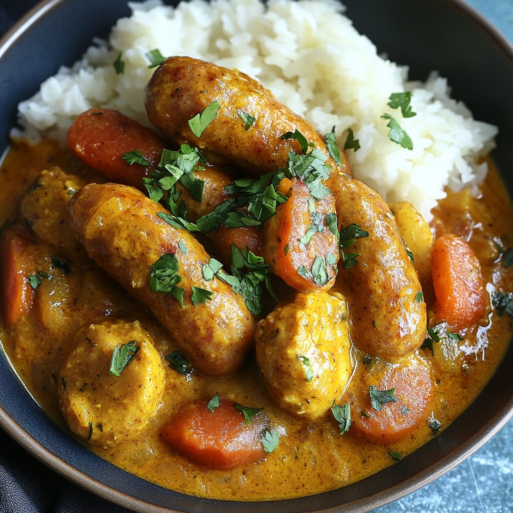 Classic Curried Sausages