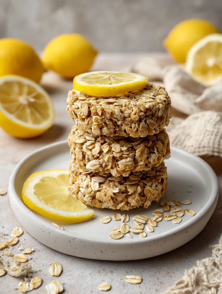 Lemon Oatmeal No Bake Cookies